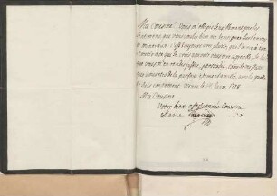 Maria Theresia an Karoline Luise von Baden (Wien)
