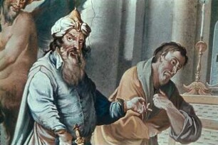Gebet des Zöllners und Pharisäers im Tempel