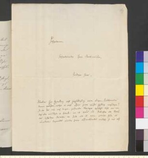 Brief von Klemm, Gustav an Goethe, Johann Wolfgang von