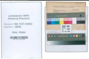 Entnazifizierung Walter Stotz , geb. 00.00.0000 ()