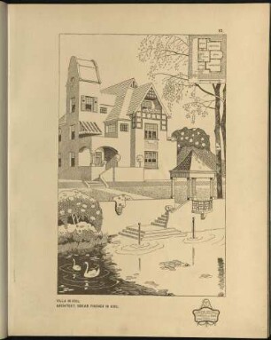 Villa in Kiel. Architekt: Oskar Fischer in Kiel.