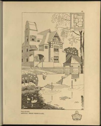 Villa in Kiel. Architekt: Oskar Fischer in Kiel.