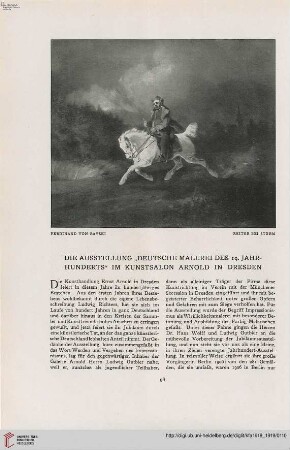 34: Die Ausstellung "Deutsche Malerei des 19. Jahrhunderts" im Kunstsalon Arnold in Dresden