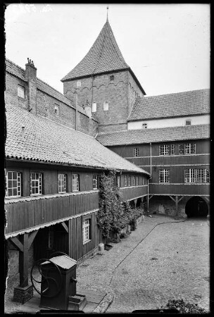 Neidenburg (Nidzica/Polen). Blick in den Innenhof der Ordensburg