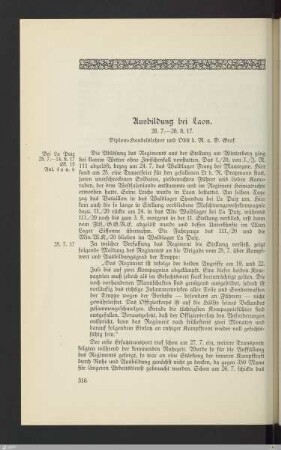 Ausbildung bei Laon