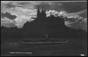 Meißen. bei Sonnenuntergang