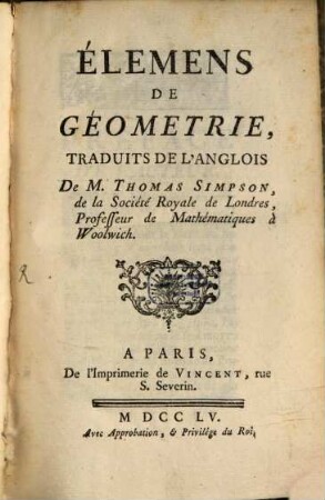 Élémens de géométrie