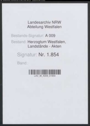 Instruktionen und Vereidigung des Landpfennigmeisters Carl Harbert