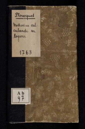Methodus Calculandi In Logicis : Praemittitur Commentatio De Arte Characteristica