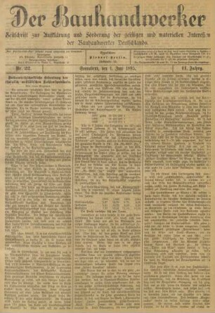 1. Juni 1895, Nr. 22