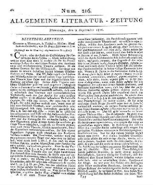 Schömann, F. J. K.: Handbuch des Civilrechts etc. (Beschluß der in Num. 215. abgebrochenen Recension.)