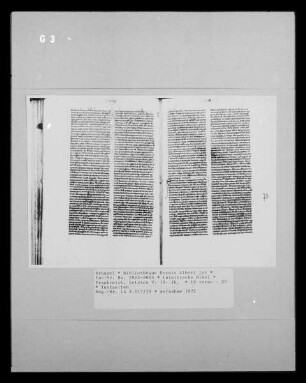 Lateinische Bibel — Textseiten, Folio 19 verso - 20