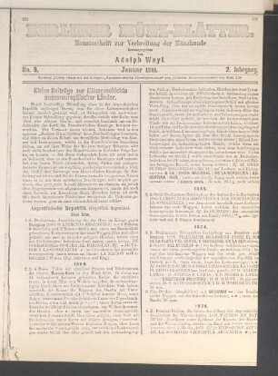 No. 5. Januar 1881