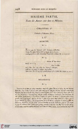 Chapitre Ier: Extraits d'auteurs grecs
