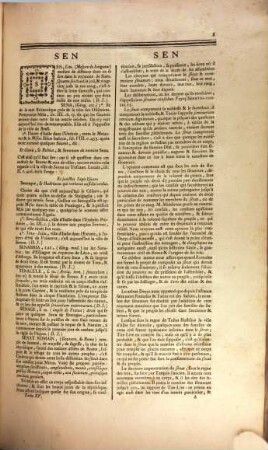 Encyclopédie Ou Dictionnaire Raisonné Des Sciences, Des Arts Et Des Métiers, 15. Sen - Tch