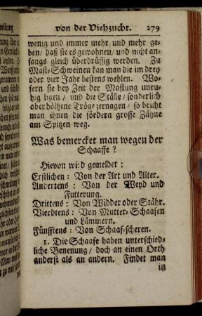[VI. Von Schaafs-Vieh.]