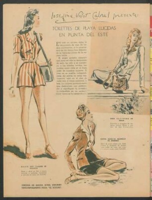 Josefina Vivot Cabral presenta: Toilettes de playa lucidas en Punta del Este