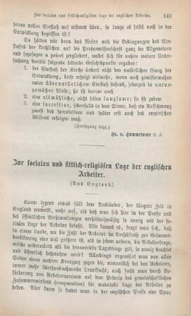 149-165 Zur socialen und sittlich-religiösen Lage der englischen Arbeiter : aus England