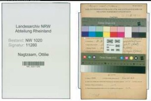 Entnazifizierung Ottilie Nagtzaam , geb. 24.03.1922 ()