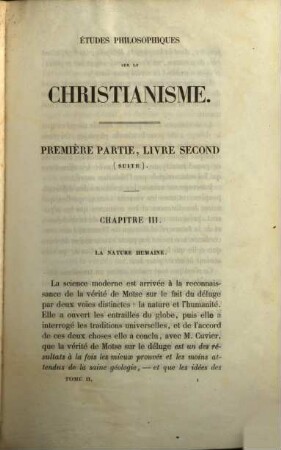 Études philosophiques sur le christianisme, 2