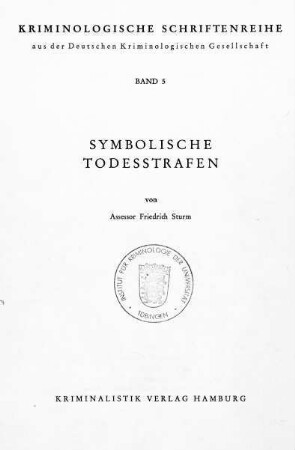 199 S., Symbolische Todesstrafen