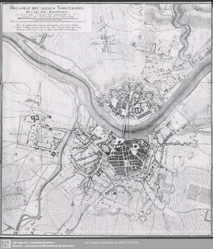 Dresden Mit Seinen Vorstaeden. Dresde et ses Fauxburgs