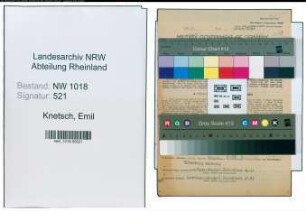 Entnazifizierung Emil Knetsch , geb. 08.02.1889 (Werkmeister)
