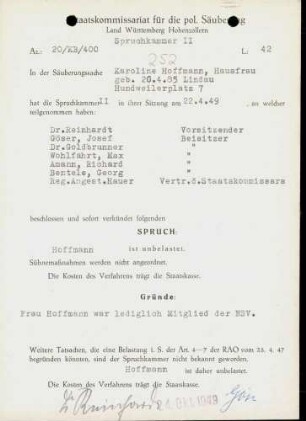 Hoffmann, Karoline