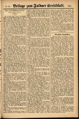 Zweite Ausgabe vom Samstag, den 12. Oktober 1895.