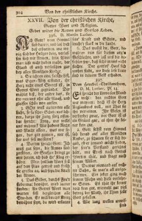 304-321, XXVII. Von der christlichen Kirche, Gottes Wort und Religion