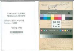 Entnazifizierung Otto Herwig , geb. 09.04.1888 (Bauingenieur)