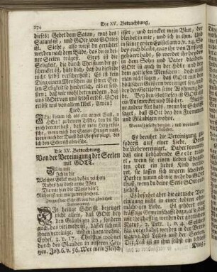 Die XV. Betrachtung. - Die XVI. Betrachtung.
