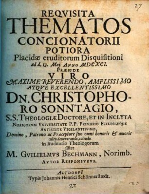 Requisita thematos concionatorii potiora