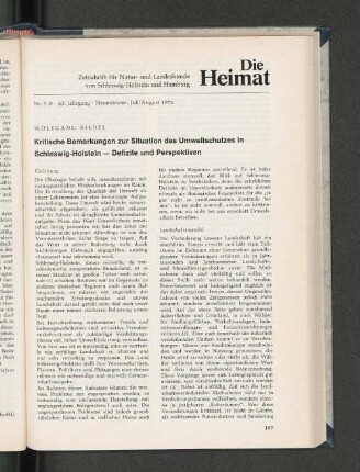 Nr. 7 - 8. 83. Jahrgang. Neumünster, Juli / August 1976.
