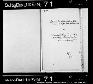 Hilmar von Münchhausen betr. Verschreibung des Amtes Lauenau