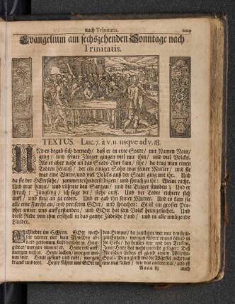 Evangelium am sechszehenden Sonntage nach Trinitatis.