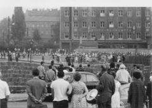 Die Berliner Mauer an der Bernauer- Ecke Gartenstraße