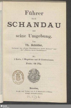 Führer durch Schandau und seine Umgebung