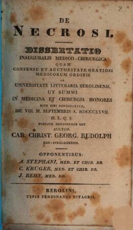 De necrosi : diss. med.-chir.