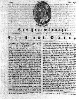 Nro. 152, Donnerstag den 1. August