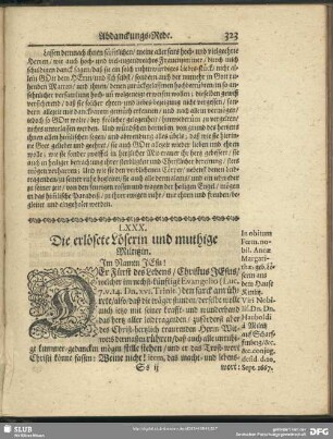 LXXX. Die erlösete Löserin und muthige Miltitzin