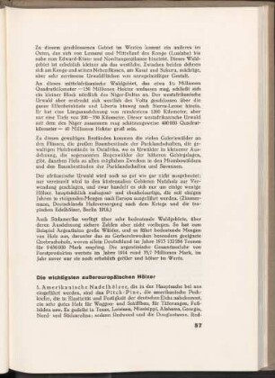 Die wichtigsten außereuropäischen Hölzer