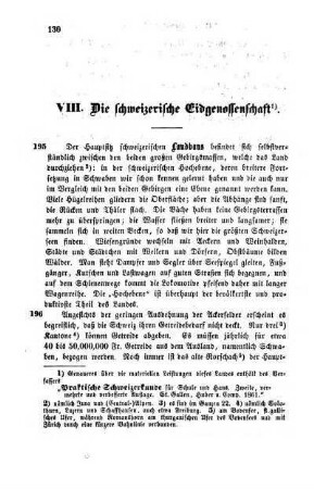 VIII. Die schweizerische Eidgenossenschaft