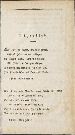 Jägerlied.