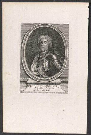 Porträt Friedrich August I., Kurfürst von Sachsen (1670-1733)