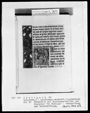 Stundenbuch — Dornenkrönung Christi, Folio 9verso