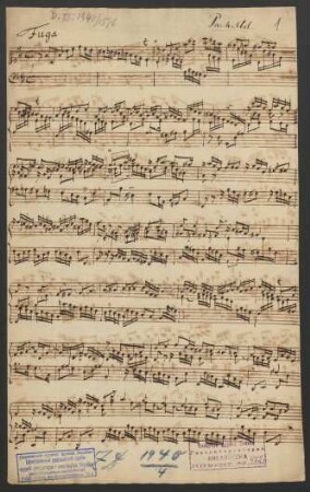 Fugen; cemb; h-Moll; BWV 951