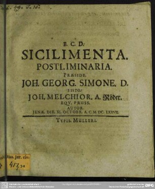 Sicilimenta postliminaria