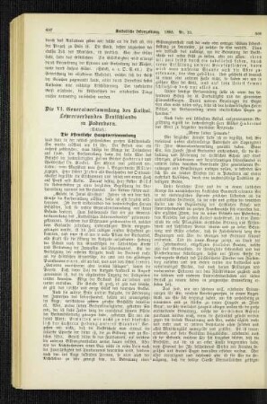 ¬Die¬ VI. Generalversammlung des Kathol. Lehrerverbandes Deutschlands zu Paderborn : (Schluß)