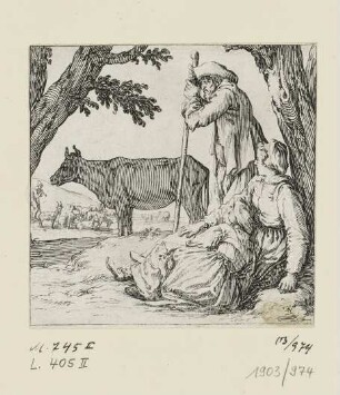 Pastorale, Blatt 3 der Folge "Varie Figure"